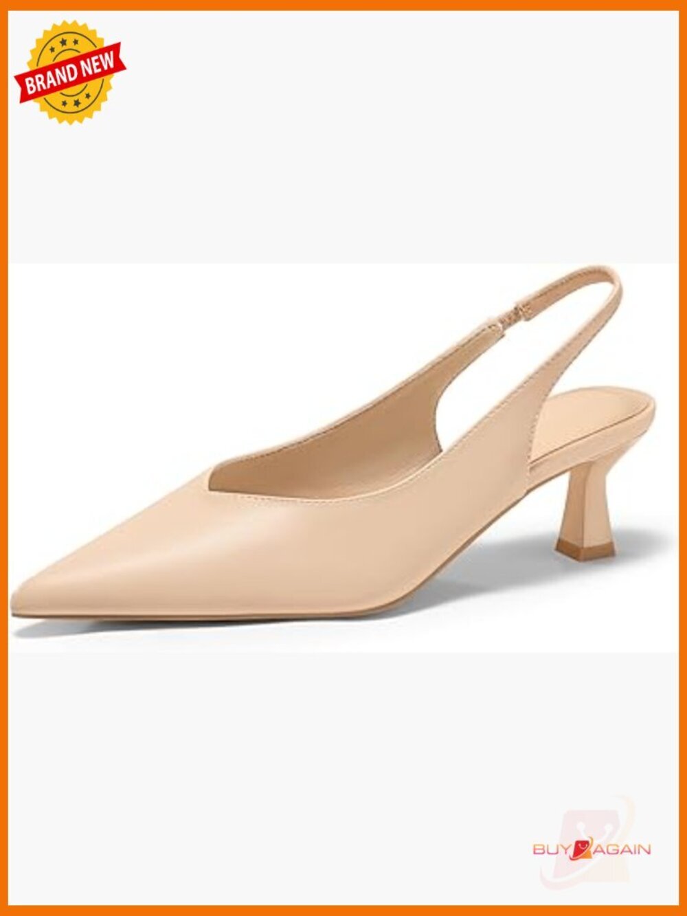 Slingback Kitten Heels Peep Toe Pumps Dress Shoes Low Heel